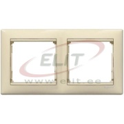 Frame Valena, 2gang, horiz. mount, Legrand, beige