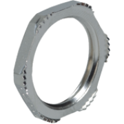 Locknut EMC M12x1.5, cutter teeth, 15| 3.5mm, -60..200°C, nickel-plated brass, Agro