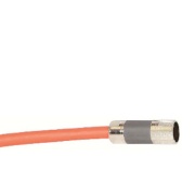 Feedback Transition Cable Kinetix, threaded DIN » bayonet receptacle, 19.7-in. industrial TPE cable, black
