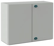 Enclosure E COR, 1000Wx800Hx200D, plain double door, mounting plate, 2x gland plate 310x110, 2x lock w. ø3mm double bar key, C3M| epoxy resin layer, IP55 IK10, Nema4, grey