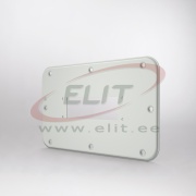 Cable Entry Plate ECIF, 210x55| perforated, incl. mounting accessories, grey