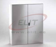 Enclosure ECOR, 1000Wx1200Hx300D, double plain door, mounting plate, 2-way rod lock w. ø3mm double bar key, AISI304L, IP55 IK10, NEMA12