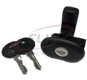 Lock with key Viro, E COR, complete black