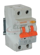 Residual Current Operated Circuit Breaker (RCBO) EPBR-63H, 1C+N 6A 30mA 10kA, type AC, 2M, 10mm², MaxGE