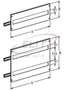 Modular Panel EUPM, punched, 600Wx400H| 2x 24M, incl. accessories, mounting rail, grey