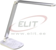 Desk lamp LED LUMINO 7W 4000K 440lm 120° dim. IP20, silver, Lumax