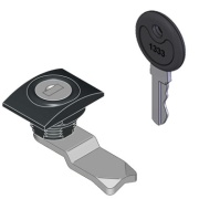 Lock M22P/W, ø22.5mm, retancular housing, key code 1333, for CB enclosures, MaxPro