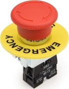 e-Stop Pushbutton B2, ø22.5mm, D40 red mushroom ^turn to reset, 1NC 10A 250VAC, IP40