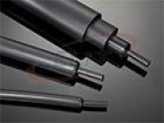 Heat Shrinkable Tubing HRTM, medium wall, hot melt adhesive, 55/16mm (wall thick 2mm), polyolefin -55..110°C/ +120°C co-extrusion, UV resistant, L1.22m/pce, black