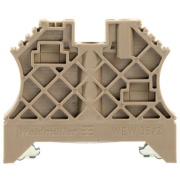 End Bracket WEW 35/2, Weidmüller, beige