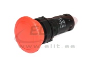 e-Stop Push-button XB7 Monolithic, ø22.5mm, D40 red mushroom, turn » release, 1NC 10A 250VAC, IP54