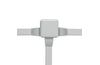 Plastic Box Plexo, 80Wx80Hx45D, 7glands ø4..20mm cable/tube, -25..40°C, PS, clippable cover, IP55 IK07, grey