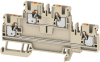 Feed-through Terminal A2T 2.5, 2-tier, 2.5mm² 24A 800V, push-in, beige