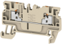 Feed-through Terminal A2C 2.5, 1-tier, 2.5mm² 24A 800V, push-in, beige