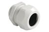 Cable Gland Syntec, PG11, ø4..10mm| 1piece sealing insert, wrench 22mm, thread 8mm, -30..100°C, PA6 ^TPE, HF, incl. O-ring, CE/UL/VDE, IP68, light grey