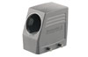 Hood HDC 16B TSBU 1P 0-1G21G, size 6, cable entry from side, side-locking clamp on lower side, PG21, IP65