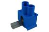 Feed-in Terminal AS/3x16 SNK-BL, Al/Cu 3x 16mm² 63A 690V, Pollmann, blue