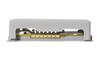 Equipotential Busbar POT 2/7, base, cover, double line (YIT), 7x 2.5..25mm², flat conductor clamping lug 30x4mm/ round conductor ø8..10mm, round conductor clamping bracket ø25..50mm2