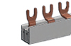 Busbar G-3L-MS-M22, L1-L2-L3, 22x3/1000, pitch 45mm, 16mm², MPCB