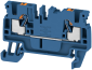 Feed-through Terminal A2C 2.5 DBL, 1-tier, 2.5mm² 24A 800V, push-in, dark blue