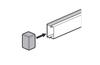 End Cap DLP-S, 20x12mm, white
