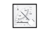 Ammeter EA17, moving-iron, 25A 600VAC, cl.1.5, scala 90°,■72x72mm/ □68x68mm