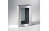 Enclosure ECOR, 400Wx500Hx200D, transparent door, mounting plate, 1locks w. ø3mm double bar key, AISI304L, IP66, NEMA12