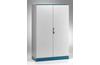 Cabinet E MOX, 1200Wx2000Hx400D, monobloc, double door, rear panel, mounting plate, 4point locking w. ø3mm double bar locking system, cable entry bottom plates, seal, C3M| epoxy resin layer, IP55 IK10, NEMA12, ocean blue, grey
