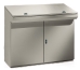 Control Desk ZBA, 1000Wx1000Hx400D, double front doors, upper panel, TS35, gas springs, mounting plate, adj. cable entry, doors w. ø3mm double bar closing system, CE/UL, IP55 IK10, NEMA12, grey